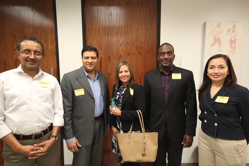 image of semir and others at business networking event 6671 sw freeway