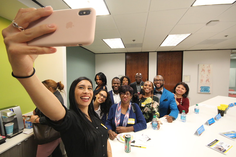 image of group selfie at business networking event 6671 sw freeway