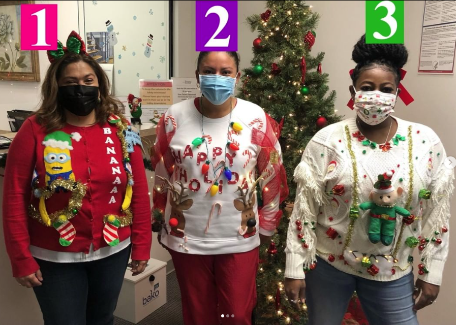 Results for the Ugly Sweater Contest 2