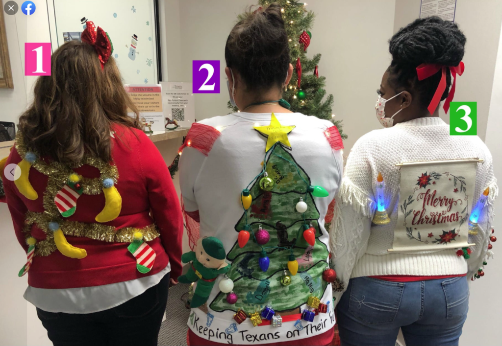 Results for the Ugly Sweater Contest 3